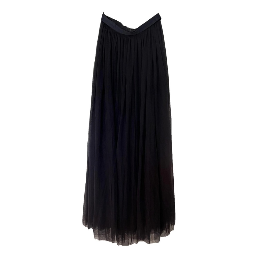 Needle & Thread Navy Tulle Maxi Skirt